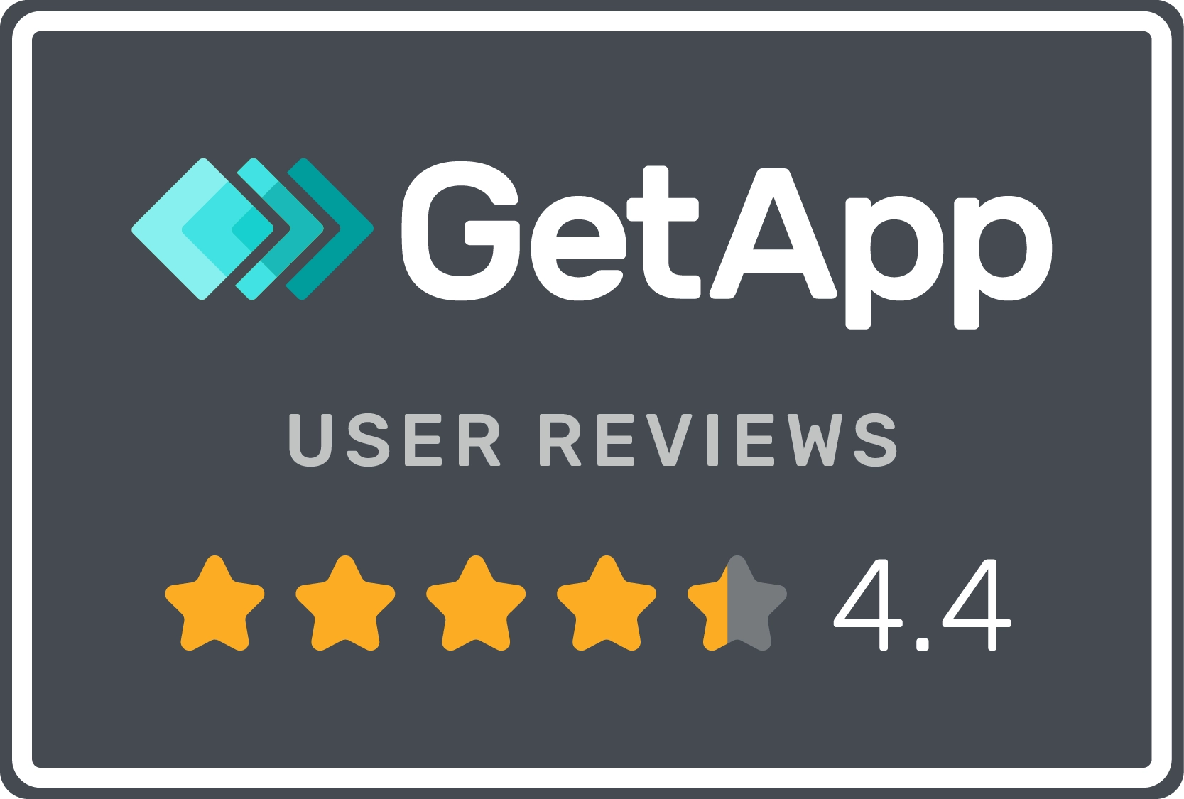 Get App user reviews badge logo