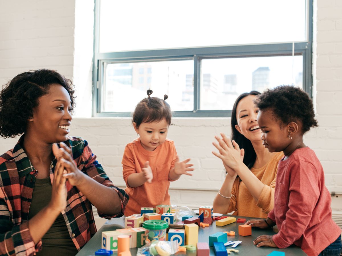 Child care center play time